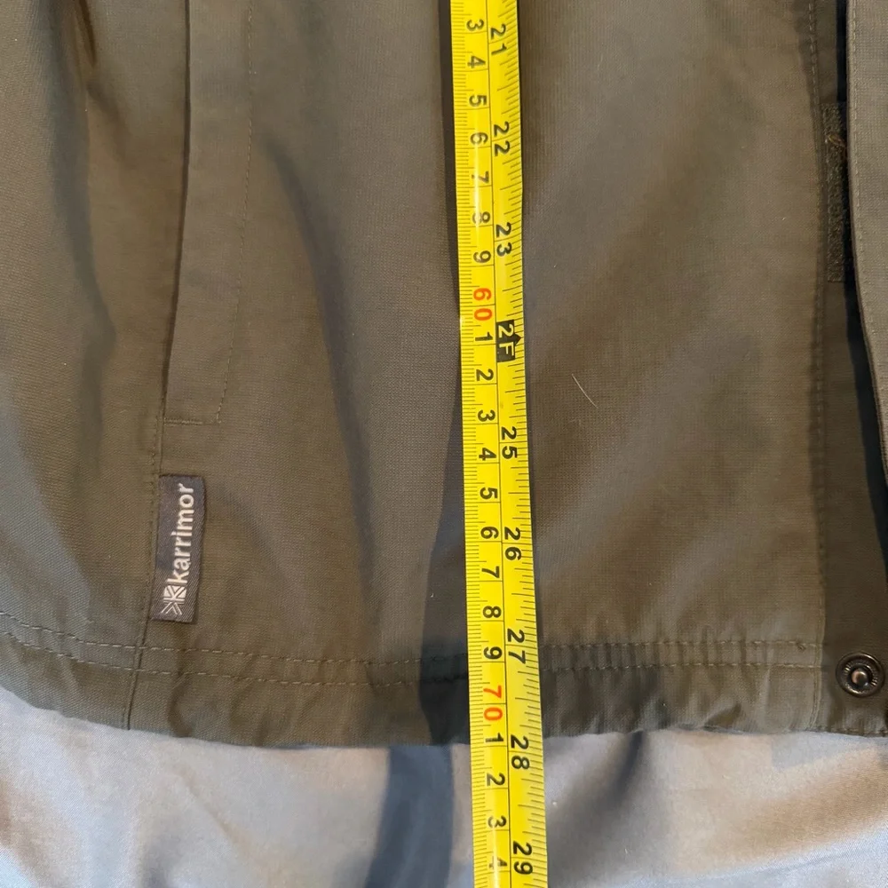 KARRIMOR WeatherTite Green Hooded Jacket Raincoat Men's Sz. M